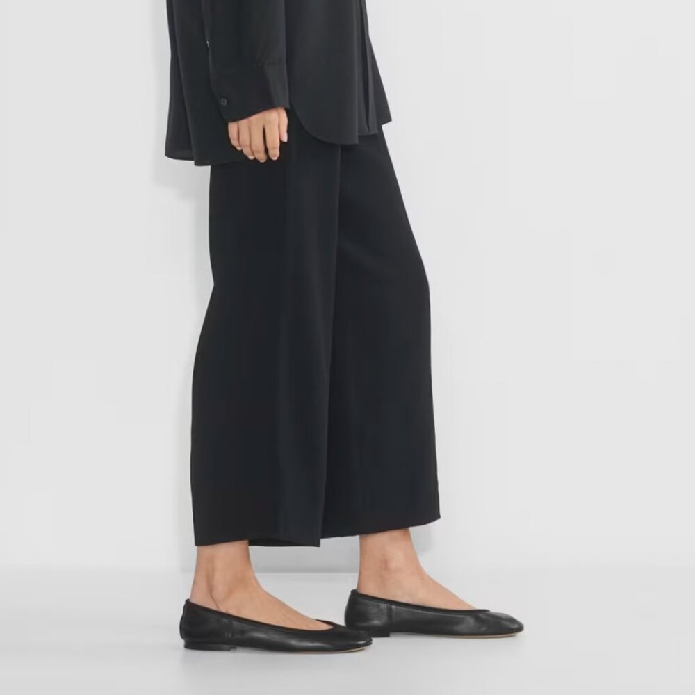 Aritzia Babaton Integrate Crepe Relaxed Fit Pant Pull-on in Black Womens SM